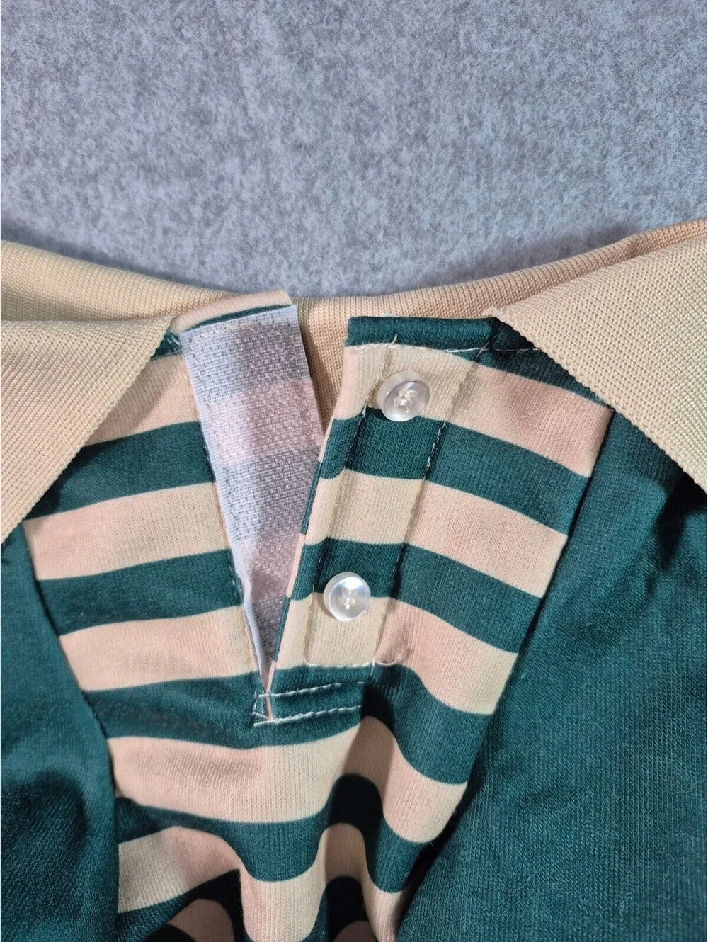 Disney Mickey Mouse Dog Polo Shirt Small Medium Green Striped Chewy Exclusive